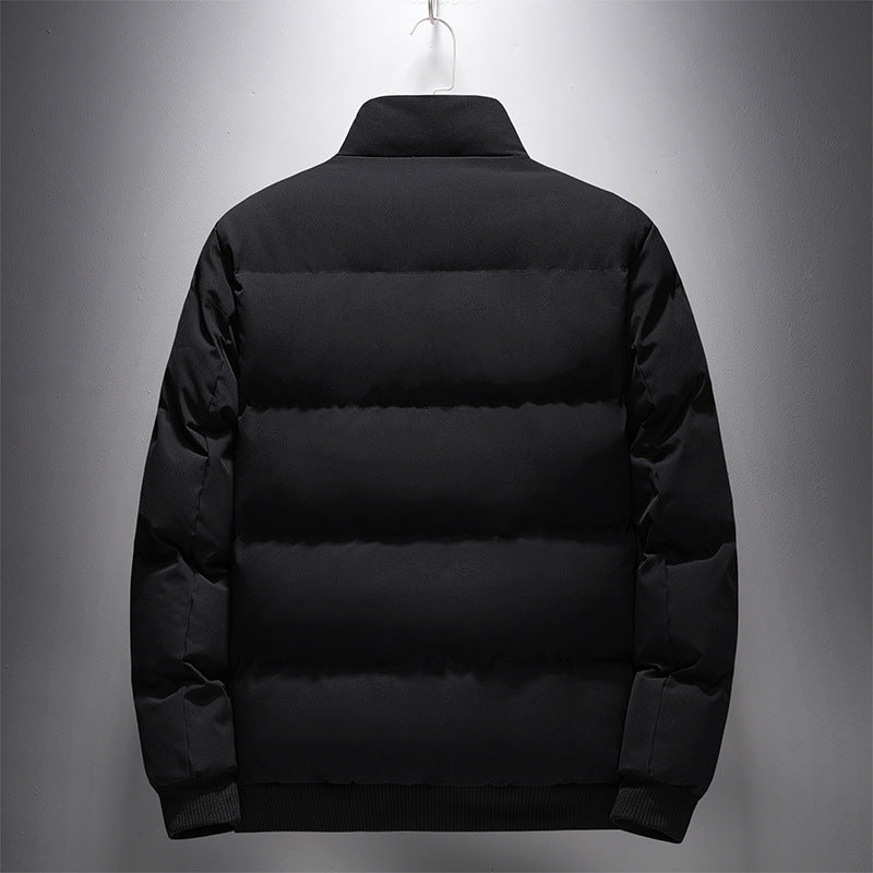 Herren Daunenjacke Warm Winter Schwarz