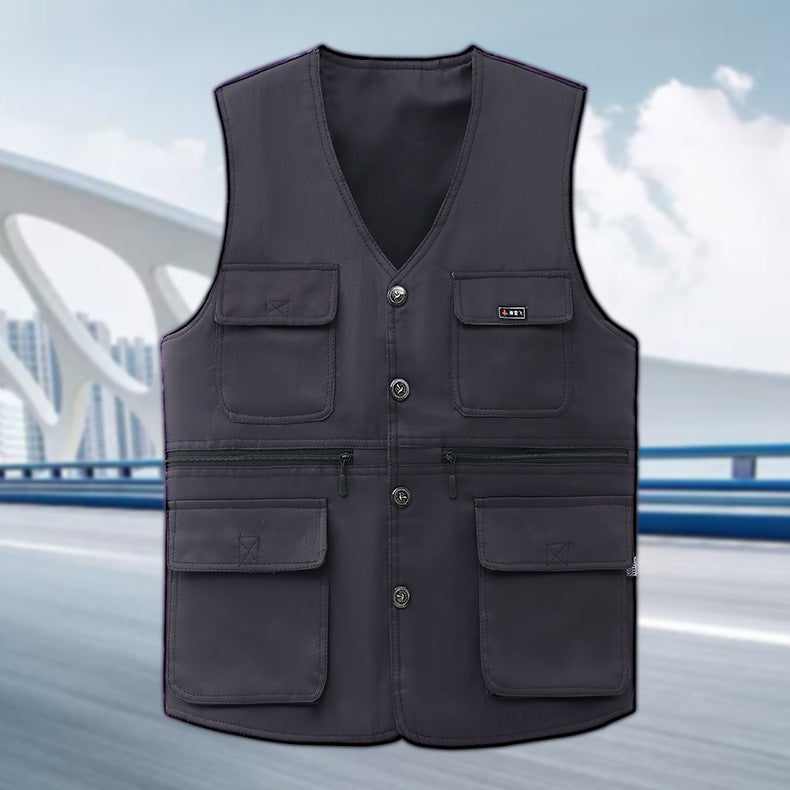 Herren Outdoor-Weste Funktionell Wasserfest Modern