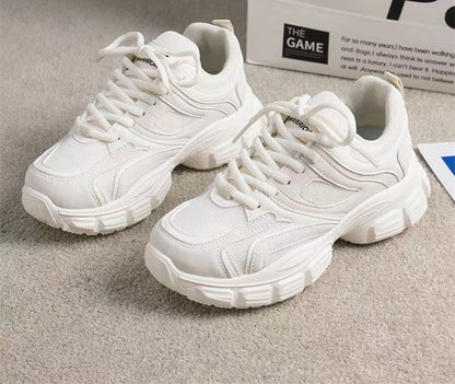 Damen Sneaker Bequem Sportliche Laufschuhe Dicke Sohle