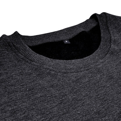 Bequemes Herren Sweatshirt Rundhals Grau Casual