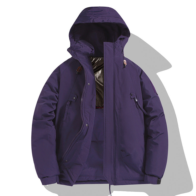 Herren Funktionsjacke Wasserdicht mit Kapuze Isolierung
