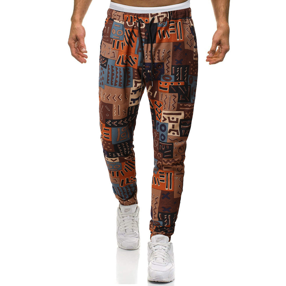 Herren Sporthose Modern mit Trend-Muster Sportlich