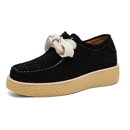 Damen Schuhe Freizeit Elegant mit Schleife Schwarz
