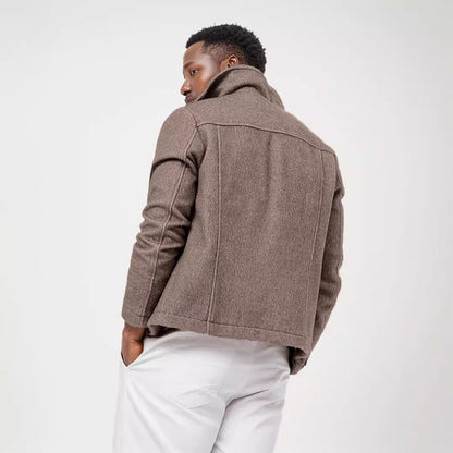 Herren Utility-Jacke Modern mit Nieten und Struktur