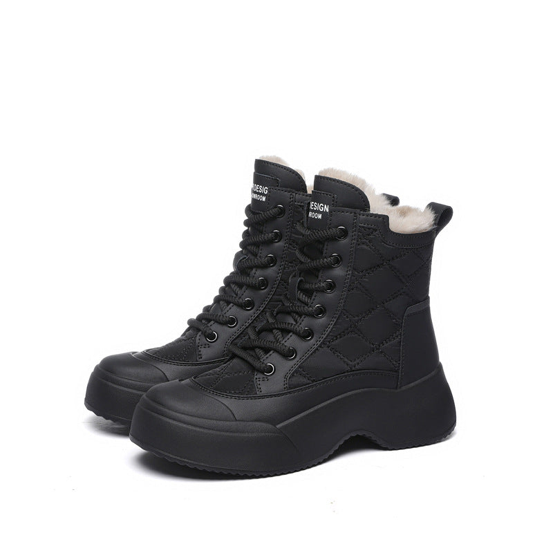Damen Winterstiefel Warm Isolierend Bequem