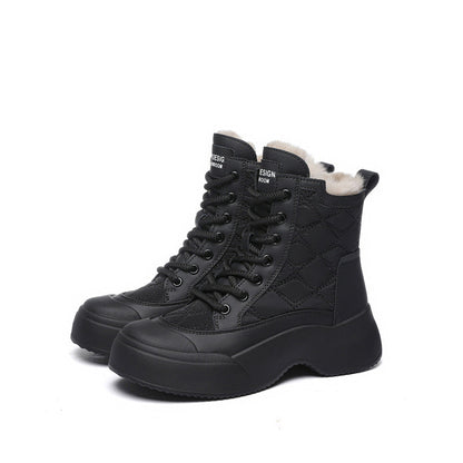 Damen Winterstiefel Warm Isolierend Bequem
