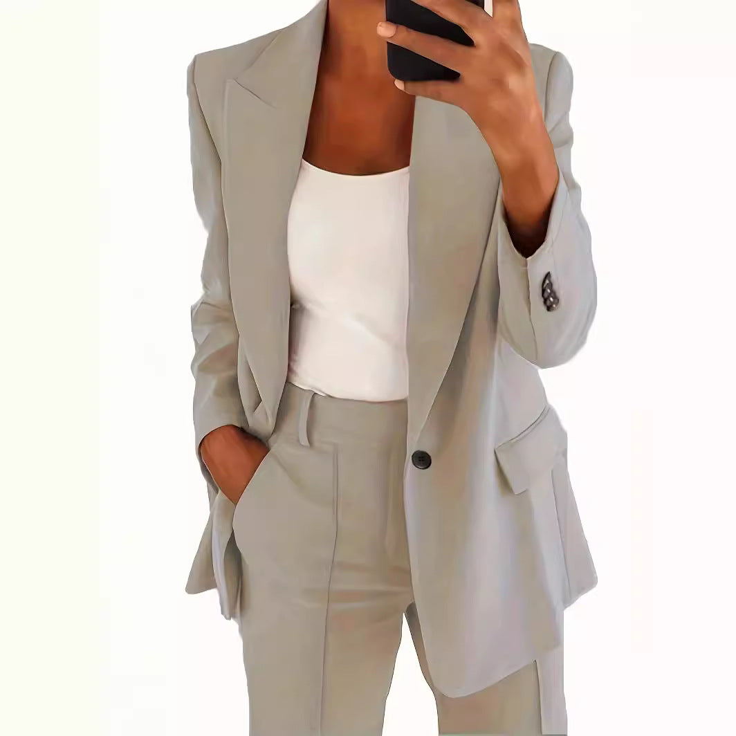 Damen Blazer Oversize Elegant Modern