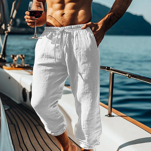 Herren Leinenhose Lässig Bequem Sommer - BerlinGlamour