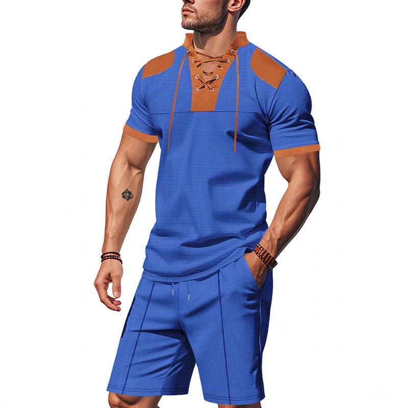 Herren Sportset Kurzarm Atmungsaktiv Funktionsshirt