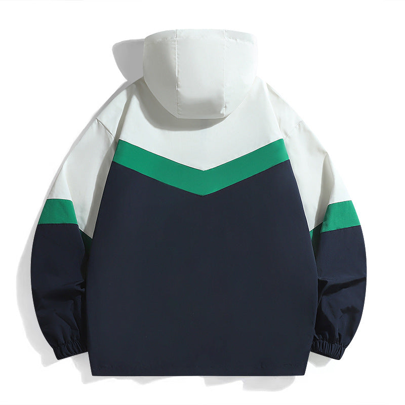 Sportliche Windbreaker Jacke Damen Herren Wasserabweisend