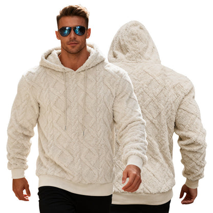 Herren Hoodie Soft Fleece Warm Kuschelig