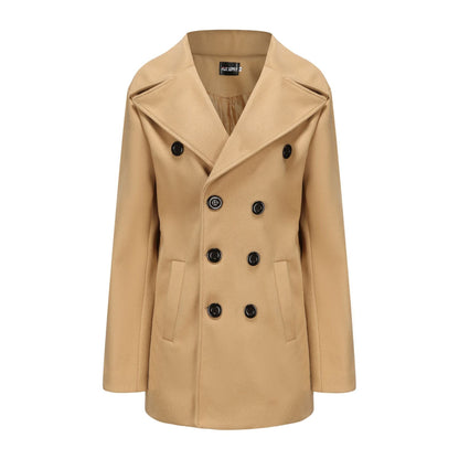 Herren Wintermantel Doppelreiher Eleganter Langmantel