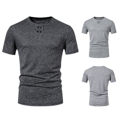 Herren T-Shirt Asymmetrisch Modern Strukturiert