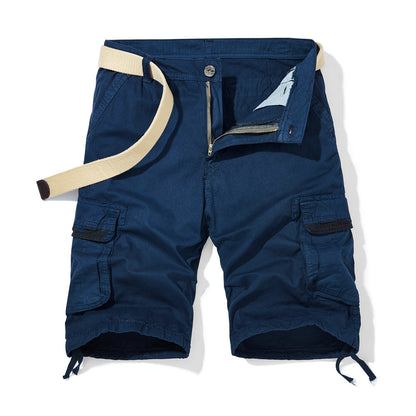 Herren Cargoshorts Mit Vielseitigen Taschen Verstellbar
