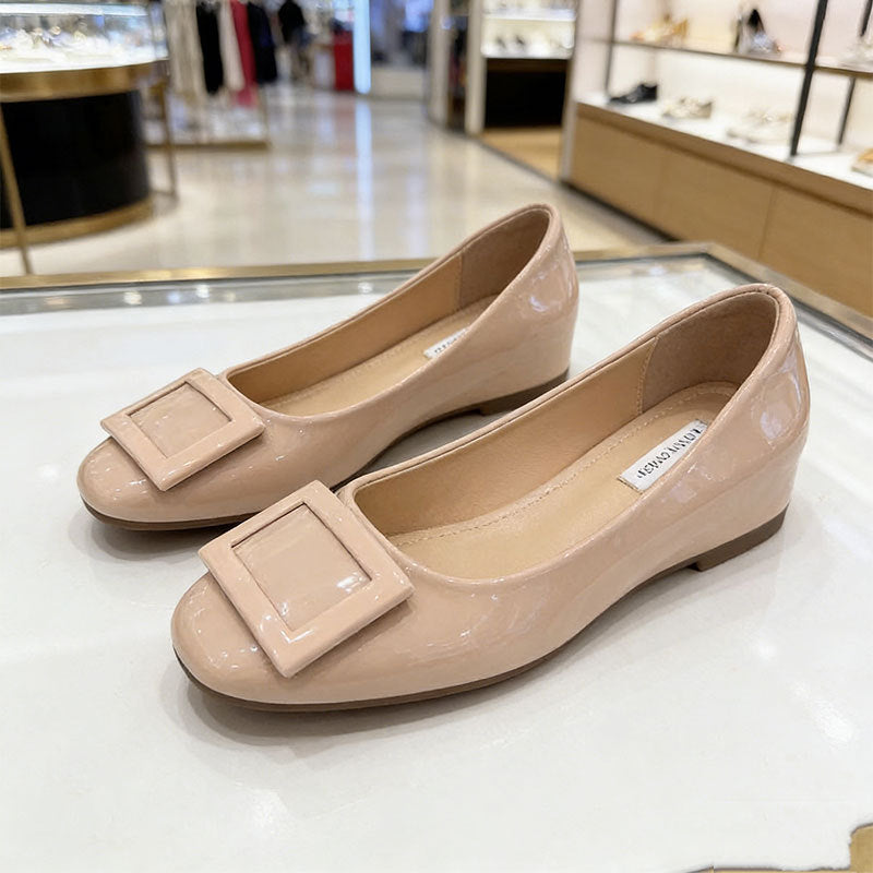 Damen Ballerinas Elegante Schleife Komfort Fußbett