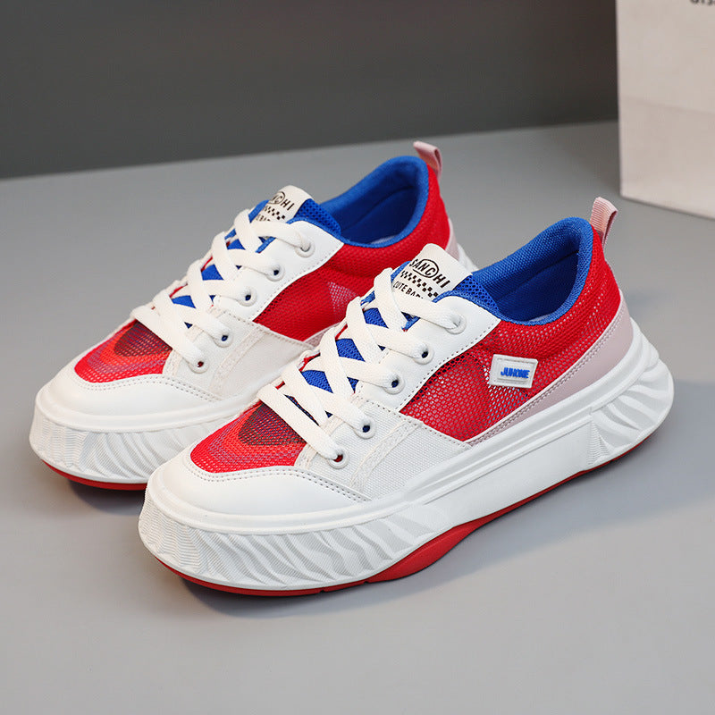 Damen Sneaker Sportlich Atmungsaktiv Farbenfroh