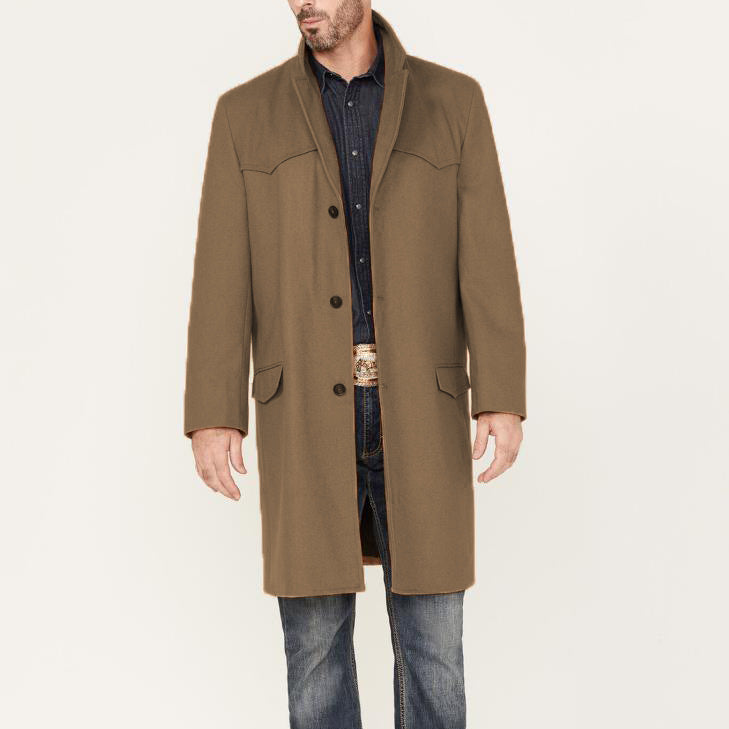 Herren Übercoat Langärmlig Elegant Modern Berlinstyl - BerlinGlamour