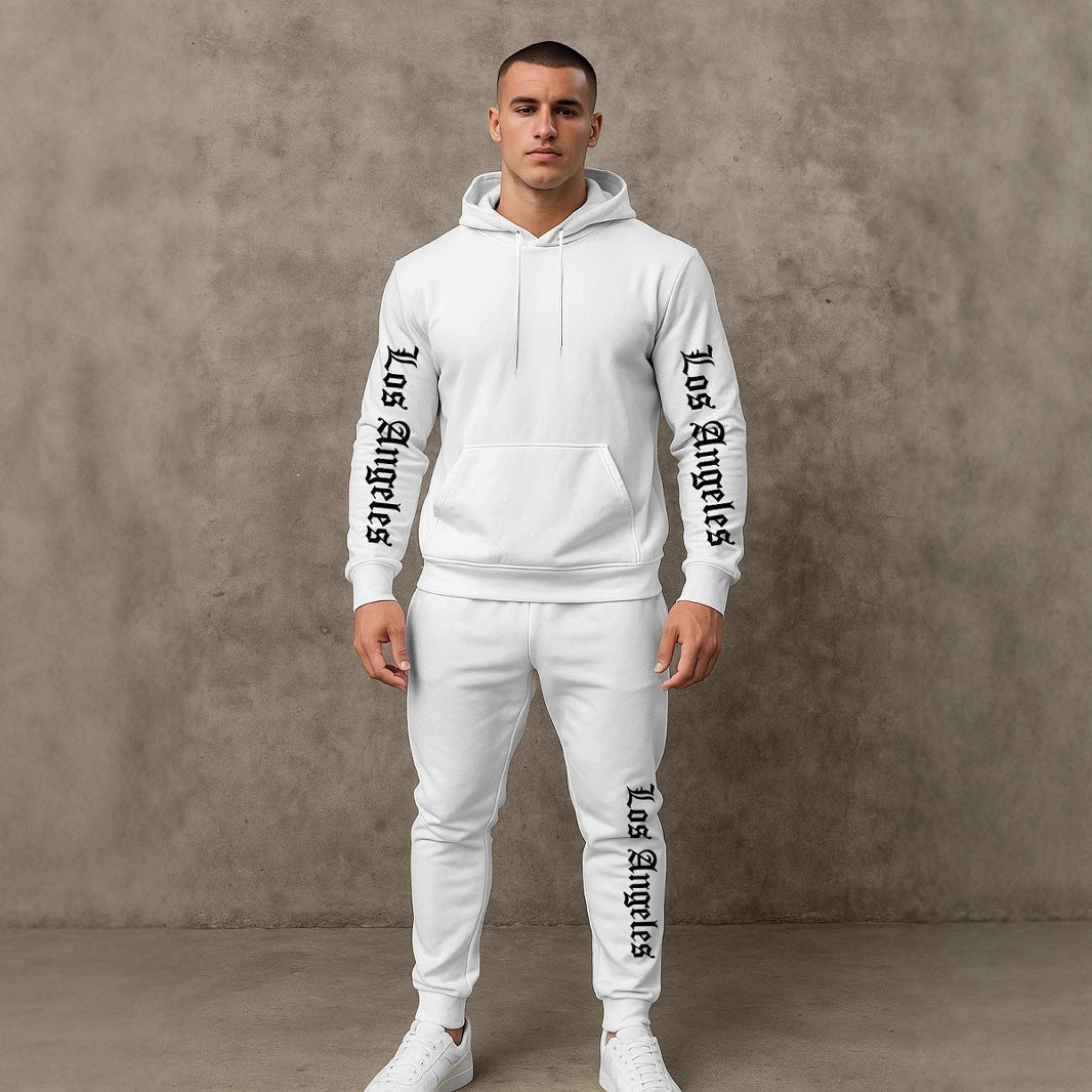 Sportlicher Herren Hoodie Jogginganzug Set Grau