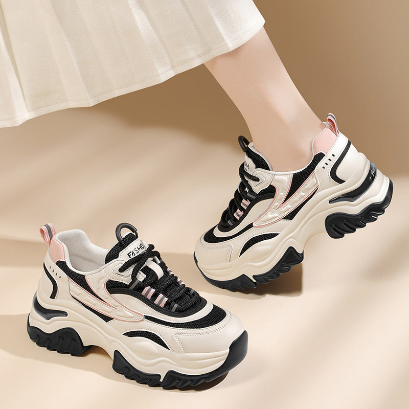 Damen Laufschuhe Chunky Sneaker atmungsaktiv Komfort