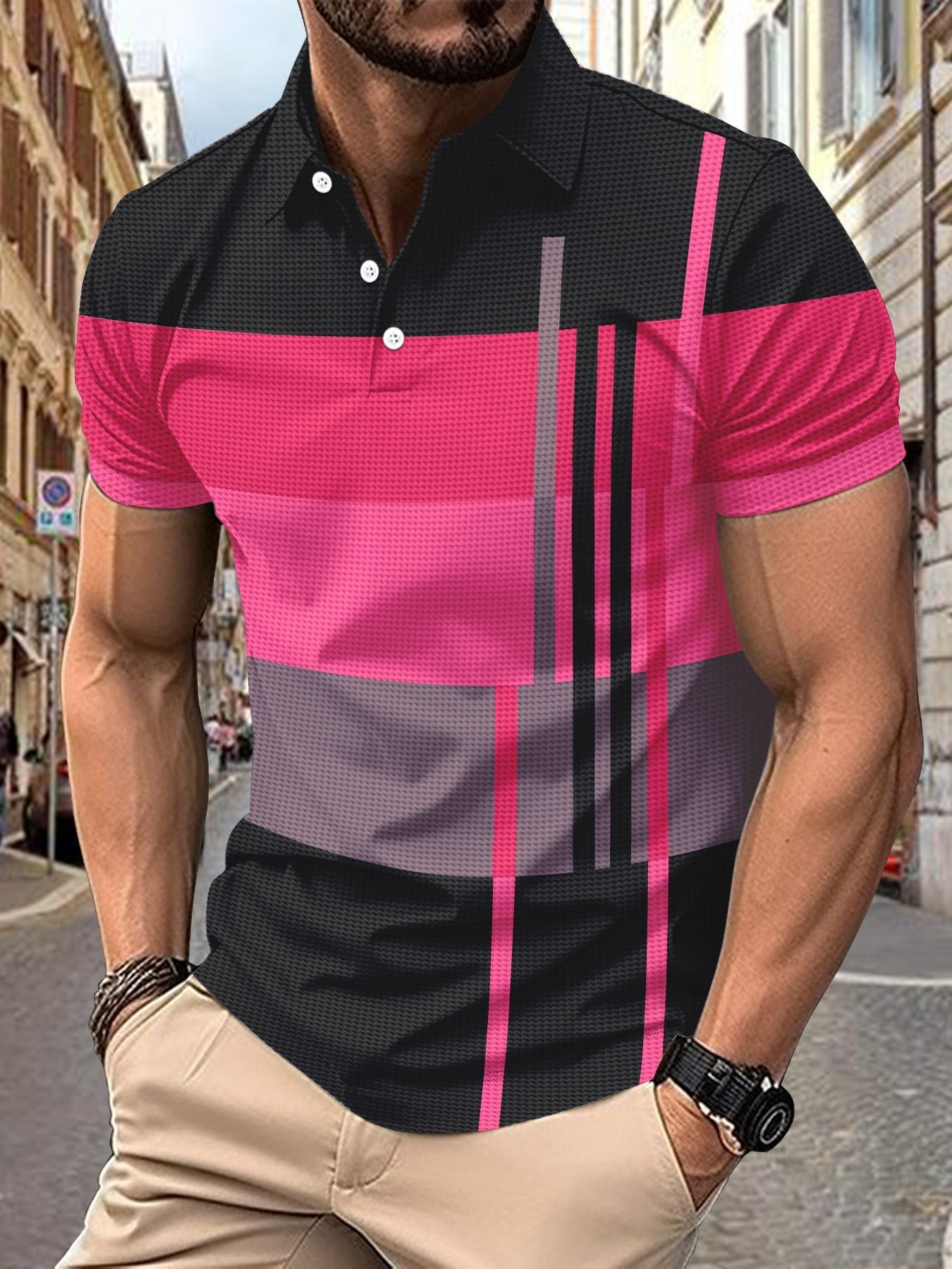 Herren Poloshirt Sportlich Piqué Qualität