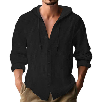 Herren Kapuzenpullover Strukturiertes Design Modern