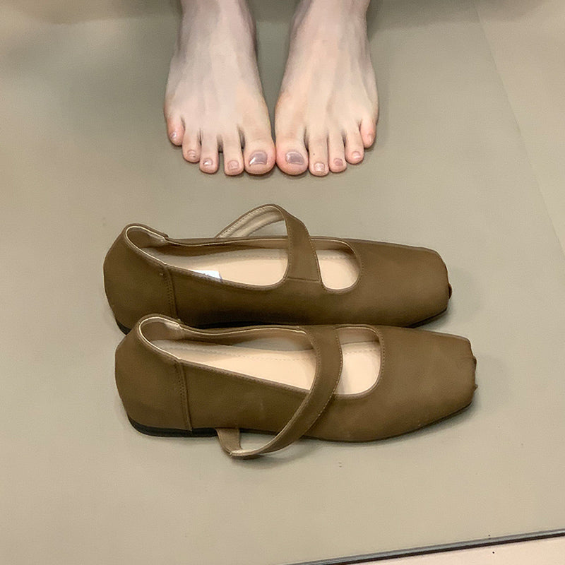 Damen Ballerinas Bequem Elastisch Komfort Schuhe