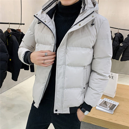 Herren Steppjacke Warm Isoliert mit Kapuze