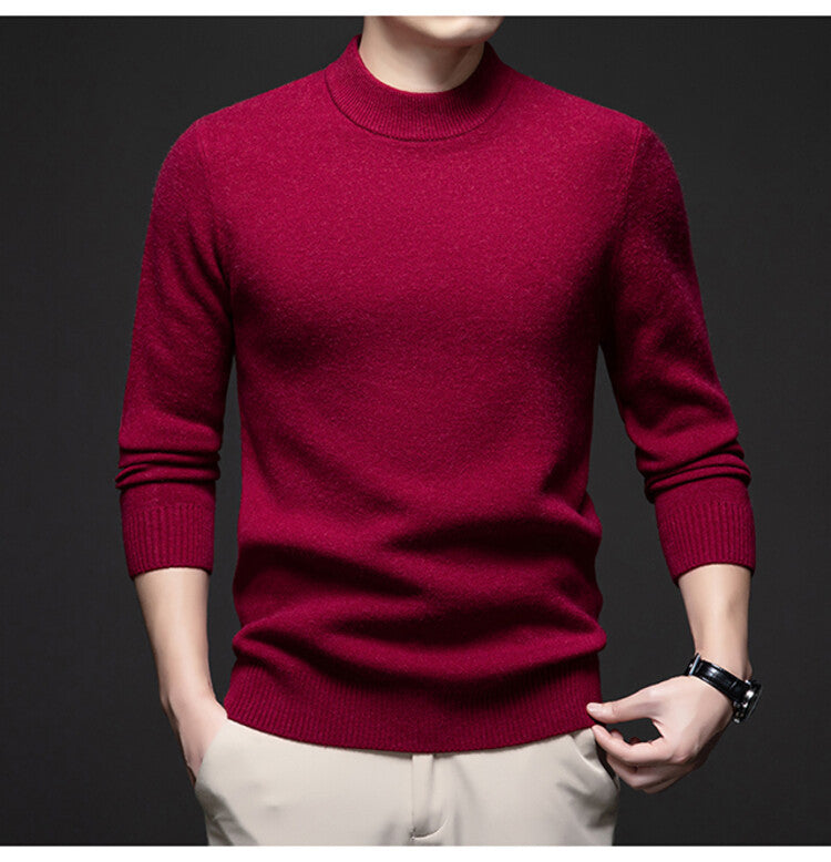 Herren Rollkragenpullover Weich Eleganter Pullover Männer