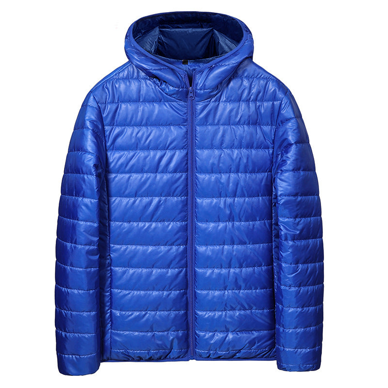 Herren Steppjacke Leicht Wasserabweisend Kapuze Outdoor