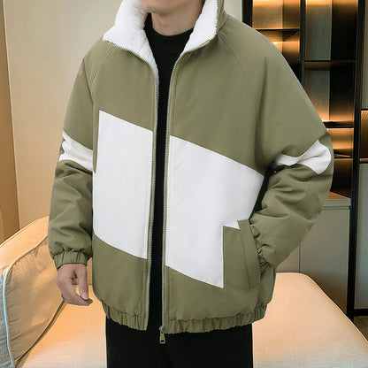 Herren Winterjacke Sportlich Warm Verstellbar Modern