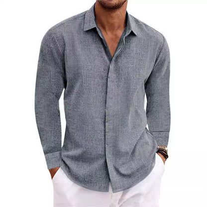 Herren Freizeithemd Modernes Textilmuster Elegant - BerlinGlamour