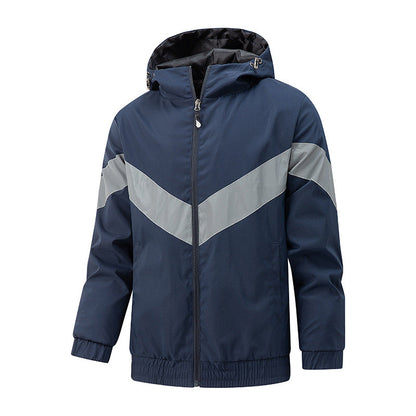 Herren Freizeitjacke Sportlich Modern Grau