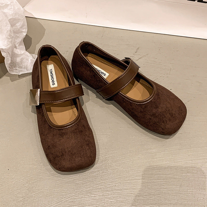 Damen Ballerinas Elegantes Design mit verstellbarem Riemen