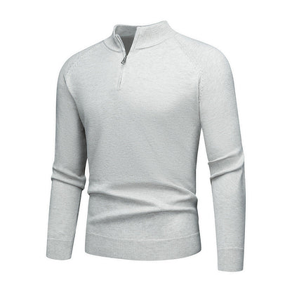 Herren Pullover Modern Kurz Reißverschluss Style
