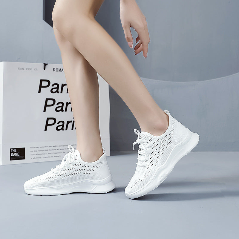 Damen Sneaker Atmungsaktiv Freizeitschuhe Netzdesign Rutschfest