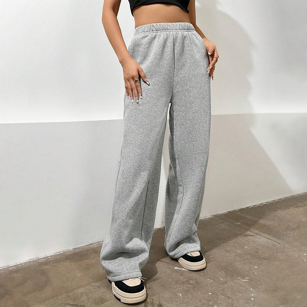 Damen Hose Freizeit Weite Komfortable Sweat Hose Bequem