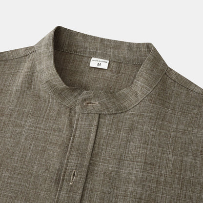 Herren Kurzarmhemd Strukturiertes Design Berlin Style