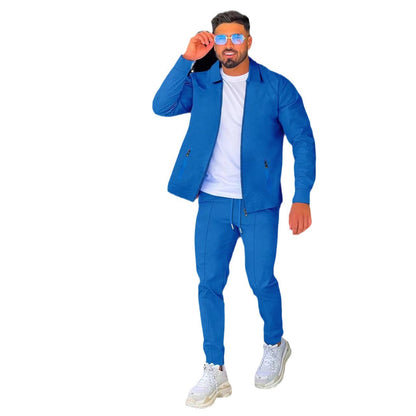 Herren Freizeitanzug Modern Struktur Stoff Berlin Style