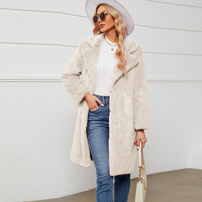 Übergroße Fleecejacke Damen Kuscheljacke Warm