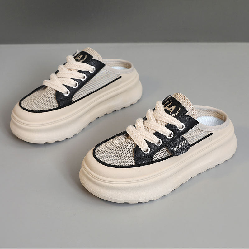 Damen Sneaker Slip-On atmungsaktiv Mesh Modisch
