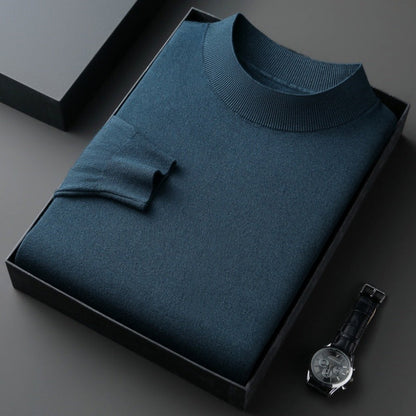 Eleganter Herren Pullover aus Baumwolle Fein Gestrickt