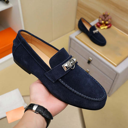 Damen Mokassin Wildleder Schuhe Elegant Schnürung