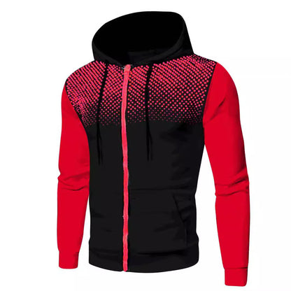 Sportliche Kapuzenjacke mit kontrastierenden Einsätzen Berlin-Glamour