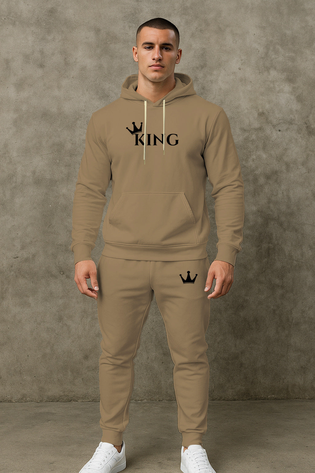 Herren Hoodie Jogginghose Set Hochwertig Sportlich