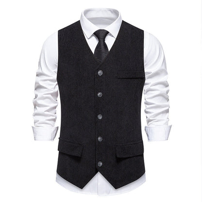 Herren Anzugweste Elegant Strukturiert Modern