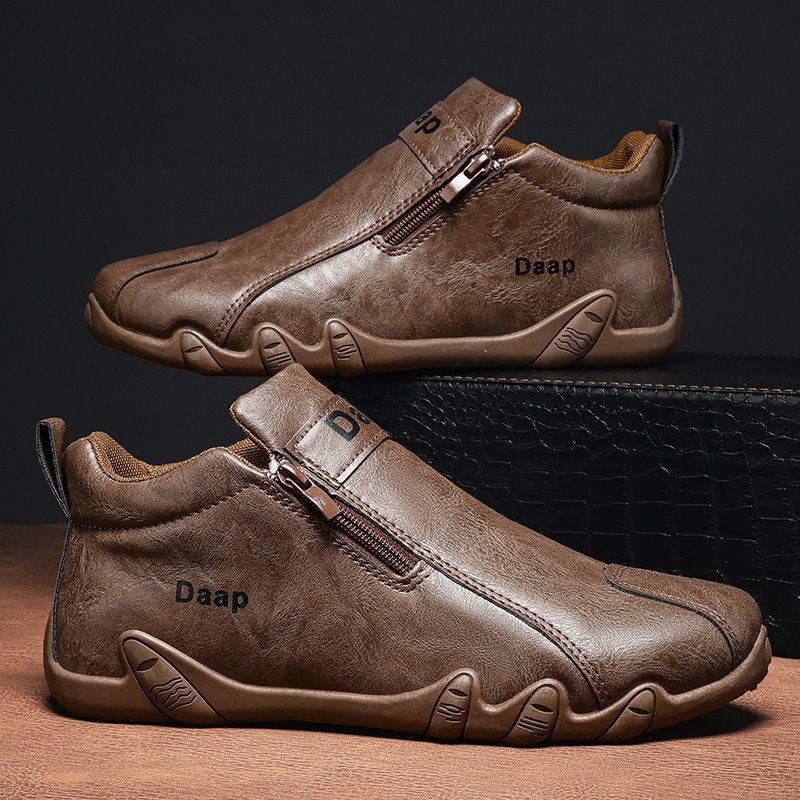 Damen Sneaker Sportlich Mit Zippverschluss Rutschfeste Sohle - BerlinGlamour
