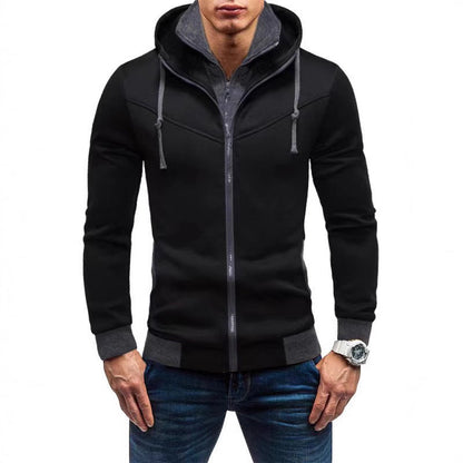Herren Sportjacke Kapuzenjacke Modern Slim Fit