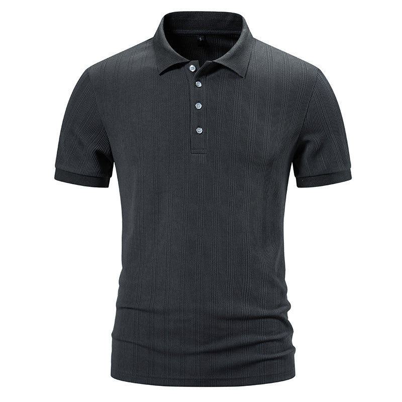 Herren Poloshirt Hochwertig Strukturiert Modern