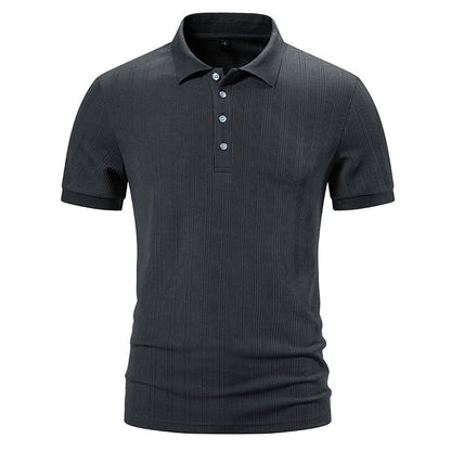 Herren Poloshirt Hochwertig Strukturiert Modern