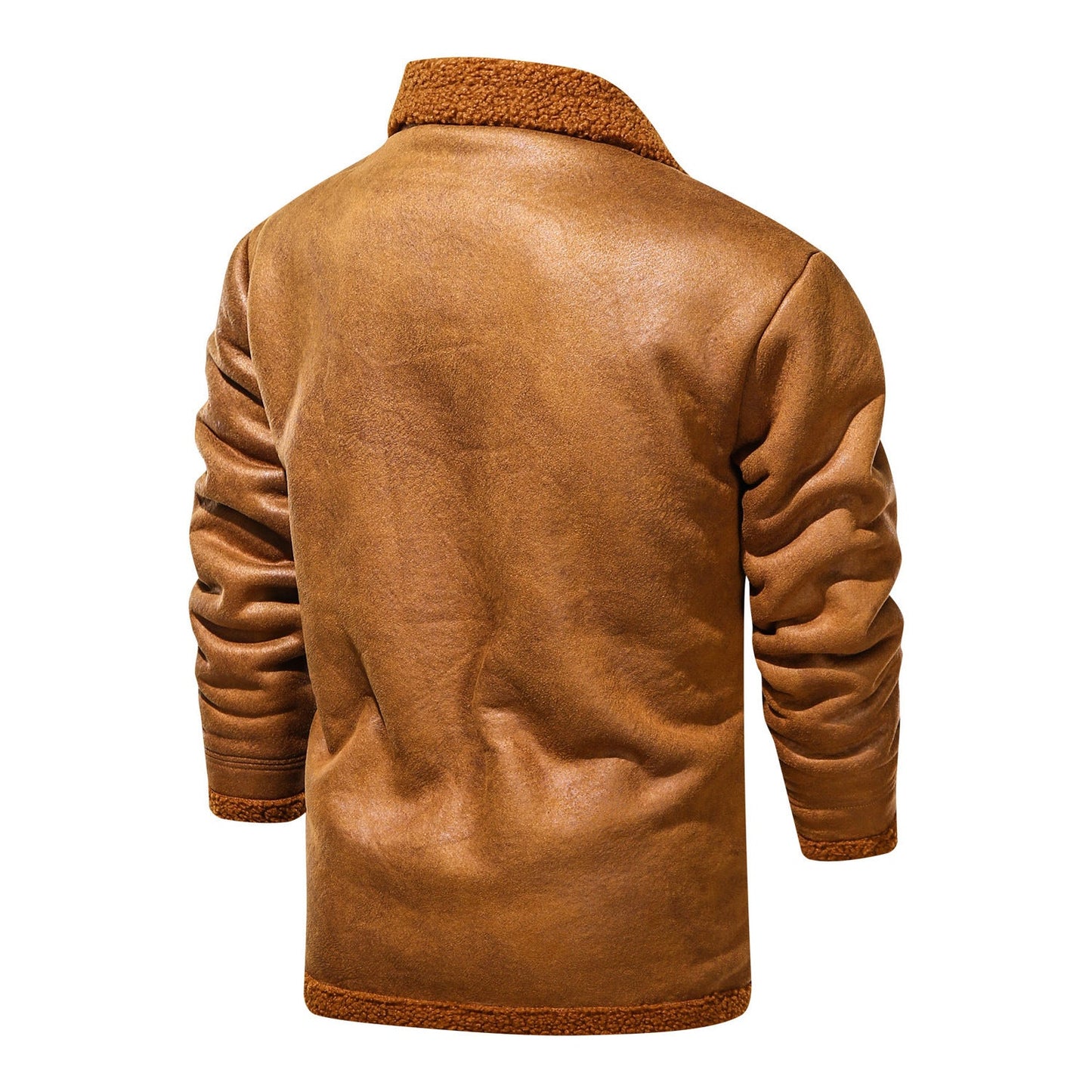Herren Winterjacke Teddyfutter Warm Modern